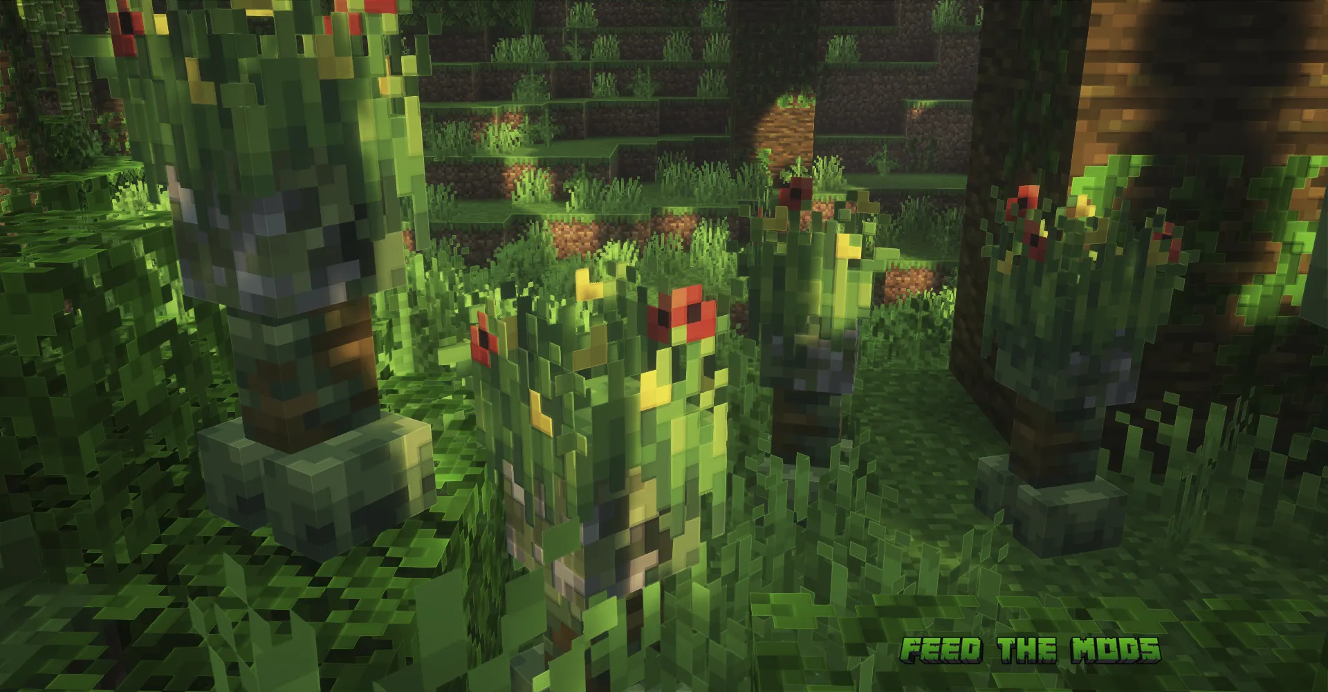 minecraft — Been obsessed with the Creeper Overhaul mod